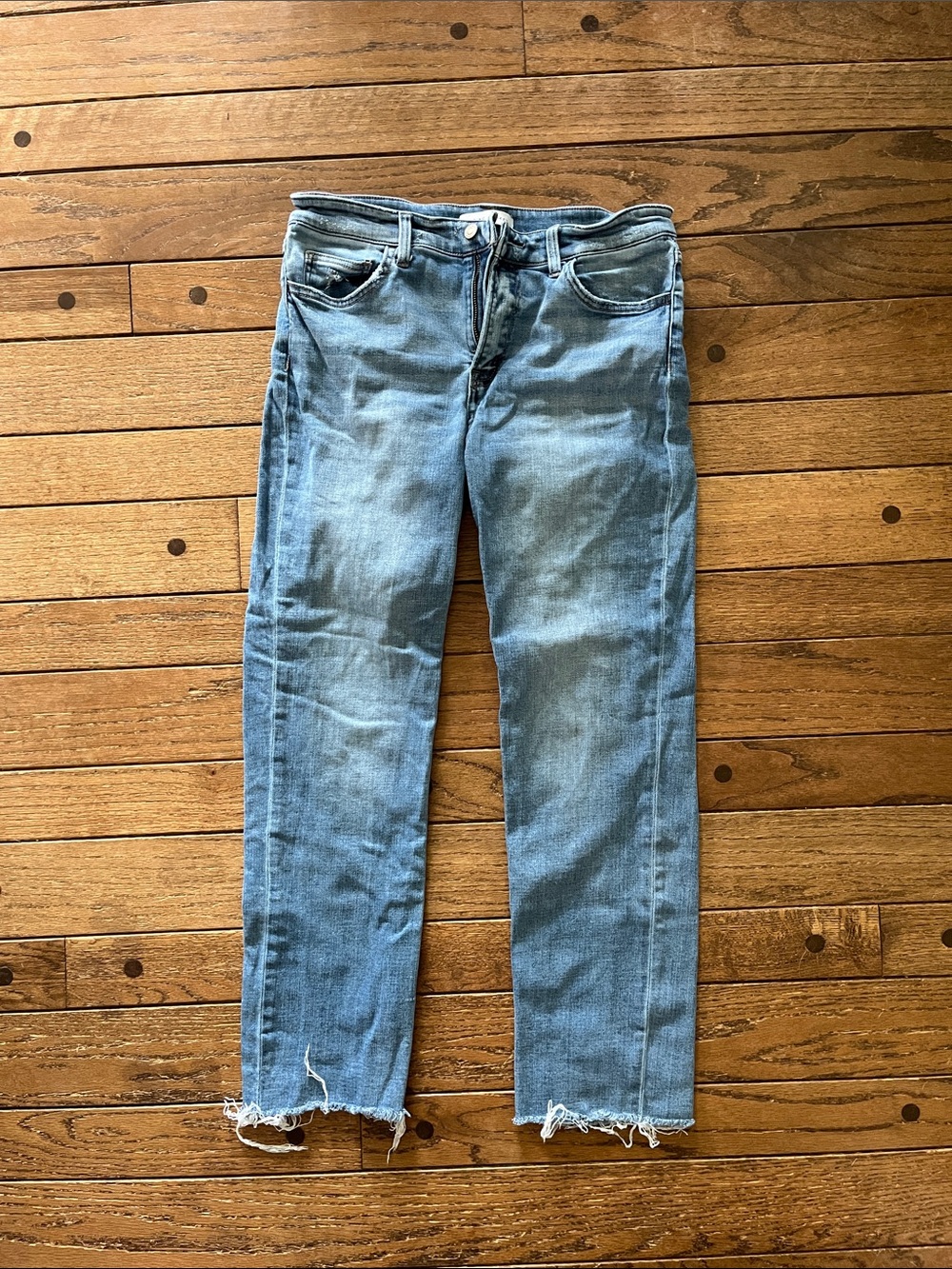 Flying Monkey Light Blue Cropped Ankle Jeans